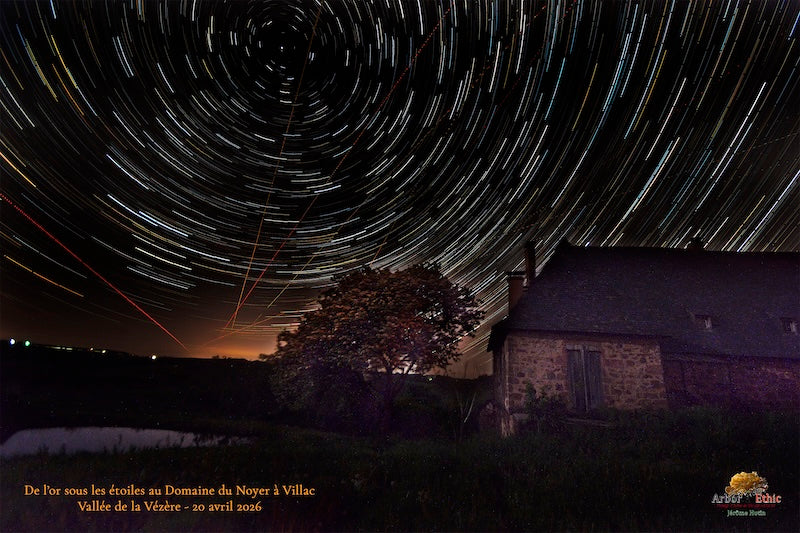 Le Domaine du Noyer à Villac, une nuit d'avril sous les étoiles