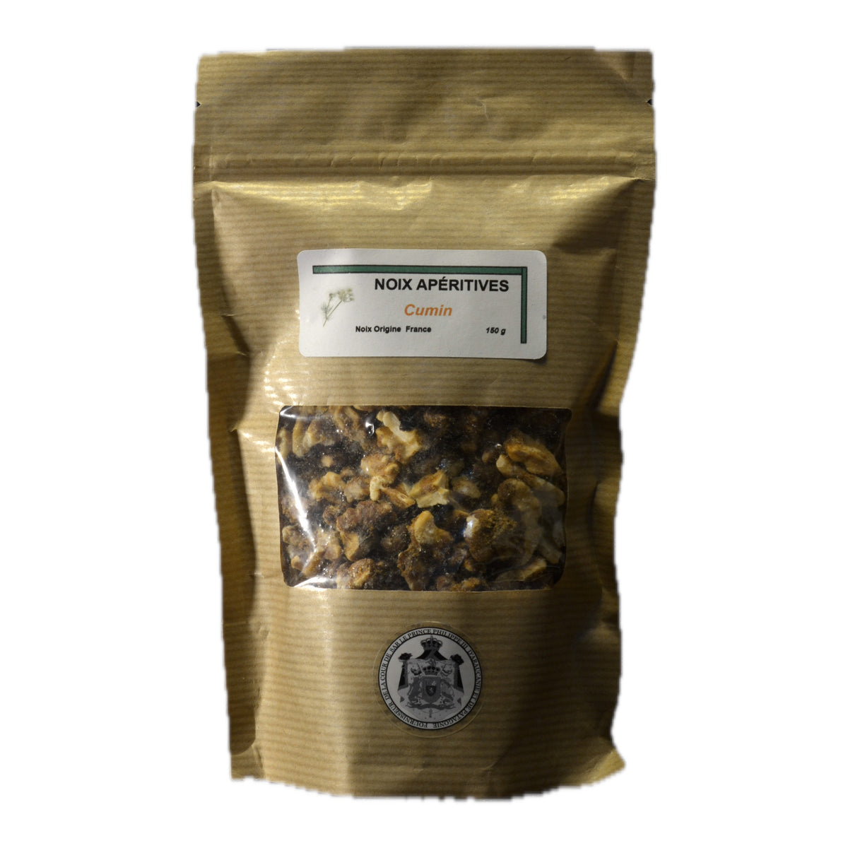 Cerneaux de noix apéritifs au cumin, sachet 150 g Photo Jérôme Hutin.