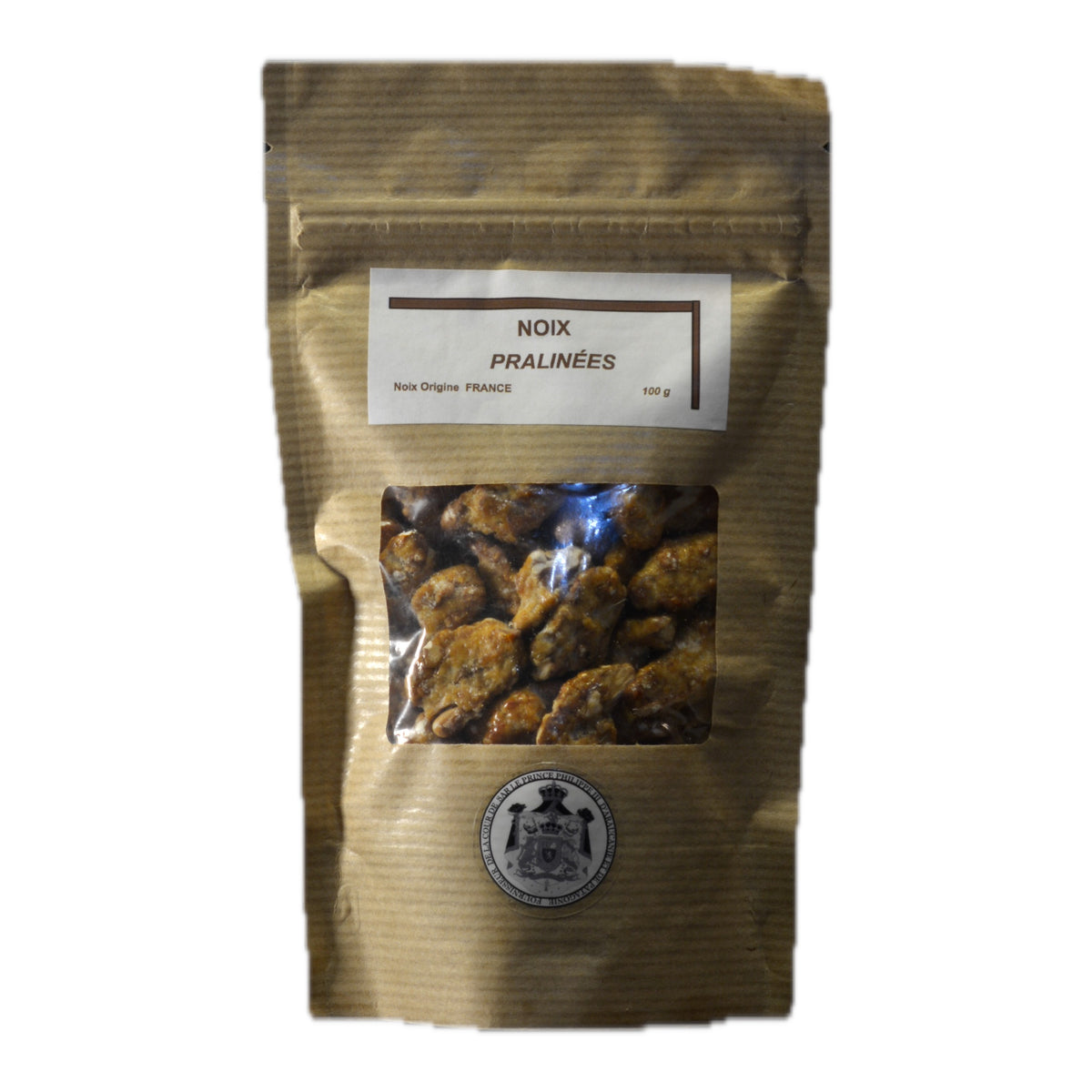 Cerneaux de noix pralinés, sachet 100 g Photo Jérôme Hutin.