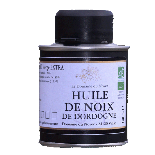 Huile de Noix Bio 100 ml pressée à froid